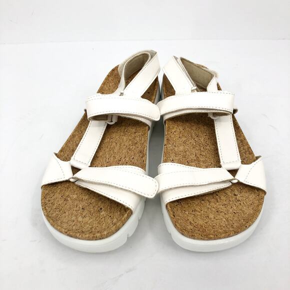 ALEGRIA Women's Henna Strappy Sandal EU 38 US 8-8.5 White Vegan Leather EUC - Picture 4 of 10